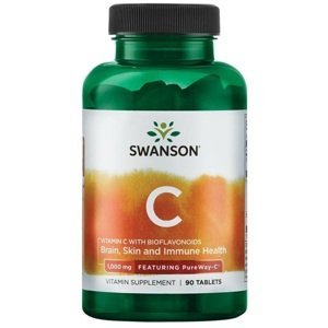 Swanson Vitamin C s bioflavonoidy, 1000 mg, 90 tablet