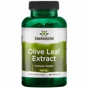 Swanson Olive Leaf Extract 500mg (Extrakt z olivového oleja), 120 softgel kapsúl