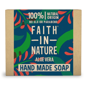 Faith in Nature rastlinné tuhé mydlo s pravým aloe vera, 100 g