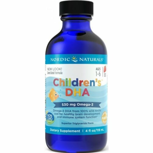 Nordic Naturals Children's DHA, Omega 3 pre deti - jahoda, 530mg, 119 ml