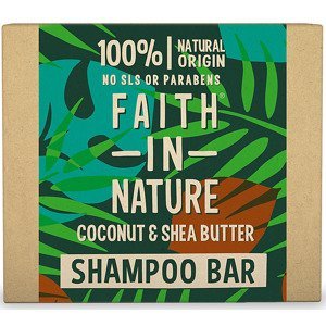Faith in Nature - tuhý šampón kokos a bambucké maslo, 85 g