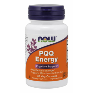 NOW® Foods NOW PQQ (Pyrrolochinolin chinon) Energy, 30 rastlinných kapsúl