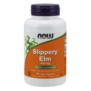 NOW® Foods NOW Slippery Elm (Brest červený), 400 mg, 100 rastlinných kapsúl