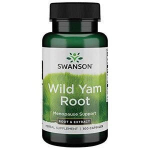 Swanson Wild Yam Root - Dioskórea huňatá, 100 kapsúl