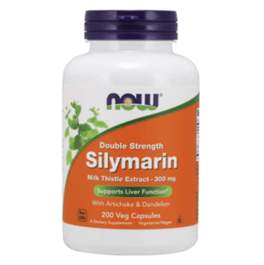 NOW® Foods NOW Double Strength Silymarin milk thistle extract (extrakt z pestreca s artičokou a púpavou), 300 mg, 200 rastlinných kapsúl