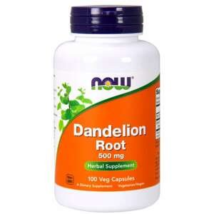 NOW® Foods NOW Dandelion Root (Púpava koreň), 500 mg, 100 rastlinných kapsúl