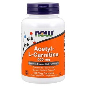 NOW® Foods NOW Acetyl-L-Carnitine 500mg, 200 kapslí