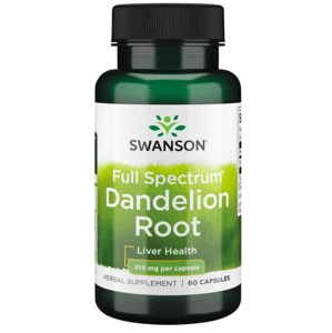 Swanson Dandelion Root (Púpava koreň), 515 mg, 60 kapsúl