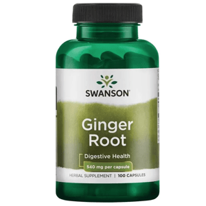Swanson Ginger Root (koreň zázvoru), 540 mg, 100 kapsúl