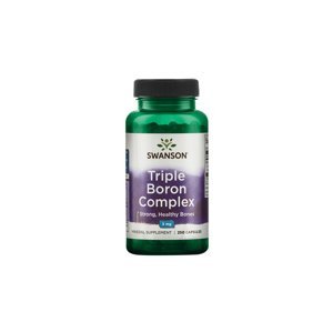 Swanson Triple Boron Complex (Bór), 3 mg, 250 kapsúl