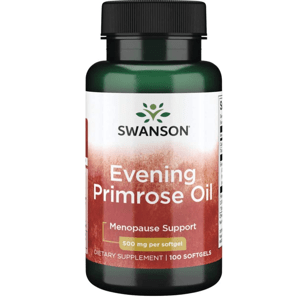 Swanson Evening Primrose Oil (Pupálkový olej), 500 mg, 100 softgelových kapsúl