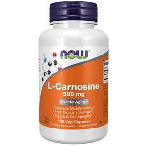NOW® Foods NOW L-Karnosin, 500 mg, 100 rastlinných kapsúl