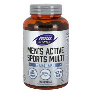NOW® Foods Now Men's Active Sports Multi (multivitamín pre aktívnych mužov), 180 softgelových kapsúl