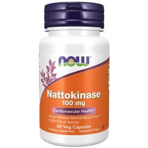 NOW® Foods NOW Nattokinase, 100 mg, 60 rastlinných kapsúl