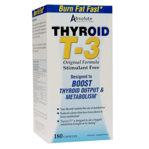 Absolute Nutrition - Thyroid T3 (podpora štítnej žľazy), 180 kapsúl