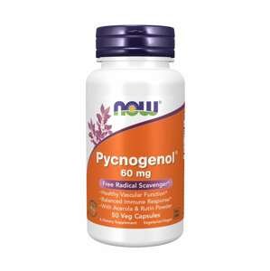 NOW® Foods NOW Pycnogenol a Acerolou a Rutínom, 60 mg, 50 rastlinných kapsúl