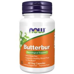 NOW® Foods NOW Butterbur with Feverfew (Deväťsíl a Rimbaba) 75mg, 60 rastlinných kapsúl