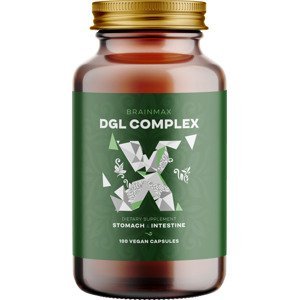 BrainMax DGL Complex (Deglycyrrhizinované sladké drievko), 100 rastlinných kapsúl