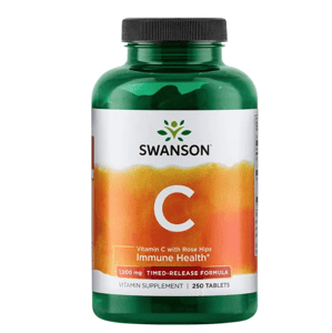 Swanson Vitamin C + Extrakt z Šípků, 1000 mg, 250 tablet