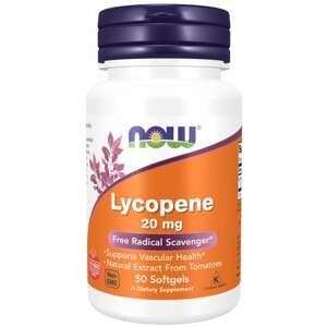 NOW® Foods NOW Lycopen (Lykopén), 20 mg, 50 softgélových kapsúl