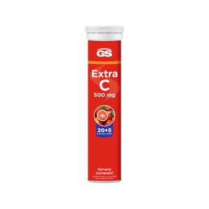 GS Extra C 500 červený pomaranč 25 šumivých tabliet