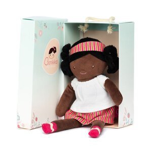Bonikka Chi Chi látková bábika v darčekovej krabičke - Amy čierne vlasy