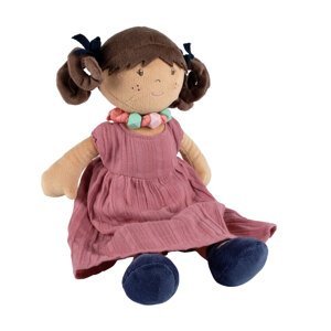 Bonikka látková bábika s náramkom - Mandy v mušelínových šatách