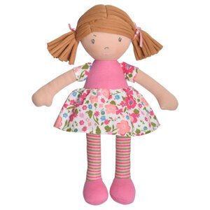 Bonikka látková 25 cm malá Fran ružové šaty