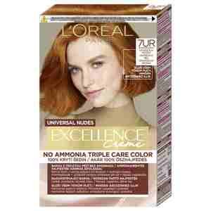 L'Oréal Paris Excellence Creme Triple Protection Farba na vlasy Všetky typy vlasov Farbené vlasy 7ur universal copper 48 ml