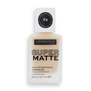 Revolution Relove Super Matte 2 in 1 Foundation & Concealer make-up F2 24 ml