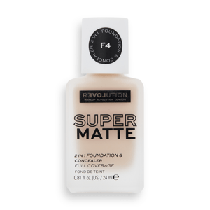 Revolution Relove Super Matte 2 in 1 Foundation & Concealer make-up F4 24 ml