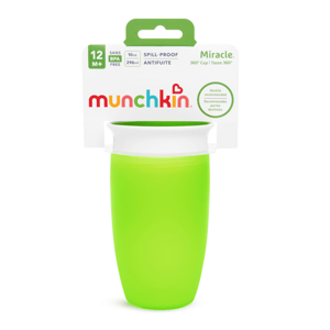 Munchkin Miracle 360° netečúci hrnček, 12m+, zelený
