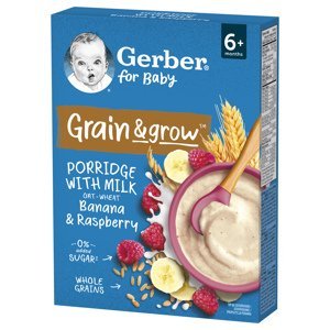 Gerber for Baby Mliečna KAŠA Pšenično-ovsená (banán a malina)