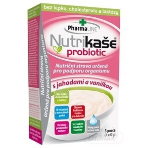 Nutrikaša probiotic - s jahodami a vanilkou - Vanilka, Jahoda