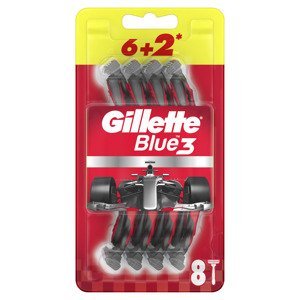 Gillette Blue3 Red 8 ks
