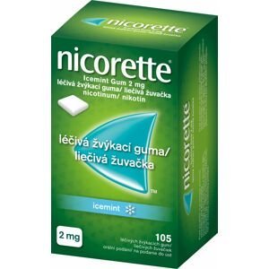 Nicorette Icemint Gum 2 mg 1×105 ks, žuvačky