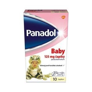Panadol Baby 125 mg 1×10 ks, čapíky proti horúčke a bolesti u detí