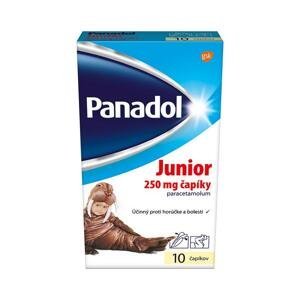 Panadol Junior 250 mg 1×10 ks, čapíky proti horúčke a bolesti u detí