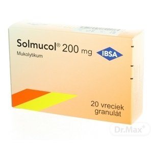 Solmucol 200 mg 1×20 ks, vrecúška