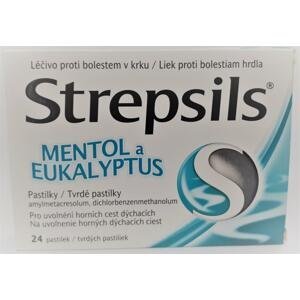 Strepsils Mentol a Eukalyptus pas.ord.24