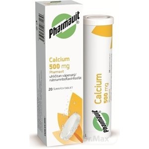 CALCIUM 500 mg PHARMAVIT 1×20 tbl, výživový doplnok
