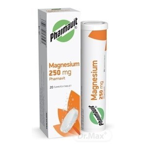 Walmark MAGNESIUM 250 mg PHARMAVIT 20 šumivých tabliet