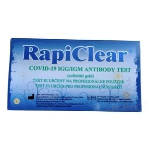 RapiClear COVID-19 IgG/IgMm test na detekciu protilátok