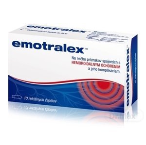 Emotralex rektálne čapíky 10 ks