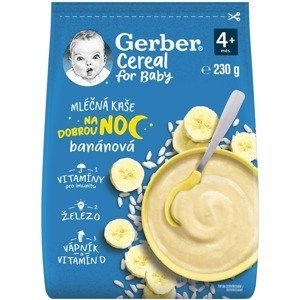 Gerber Cereal mléčná kaše banánová Dobrou noc 230 g