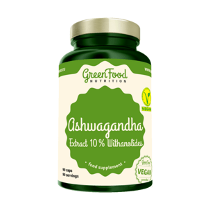 GreenFood Ashwagandha Extract 10 % Withanolides 90 kapsúl