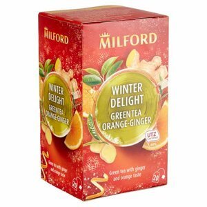 Milford Zelený čaj pomaranč zázvor 20 ks