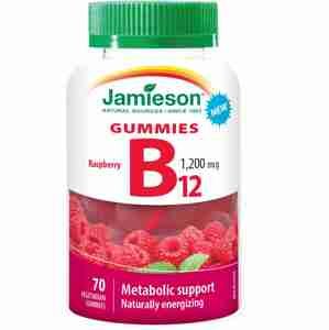 Jamieson Vitamín B12 Gummies 70ks - Malina