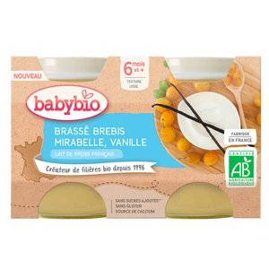 Babybio Brassé z ovčieho mlieka mango 2 x 130 g