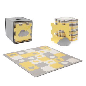 Kinderkraft Select Podložka pěnová puzzle Luno Shapes 185 x 165 cm Yellow 30ks